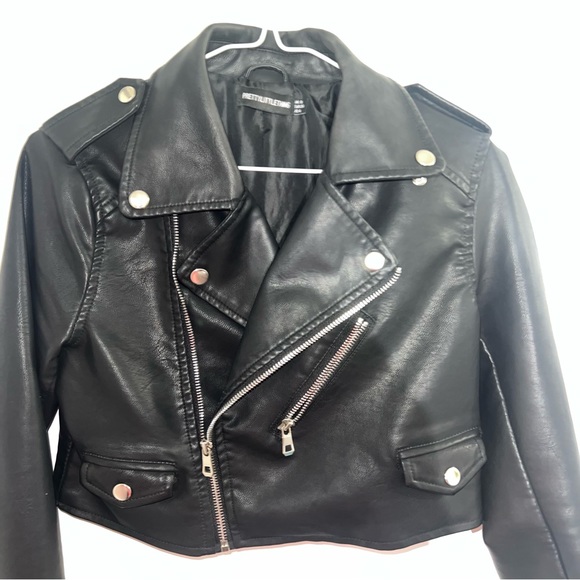 Cropped Faux Leather Jacket - Picture 5 of 14